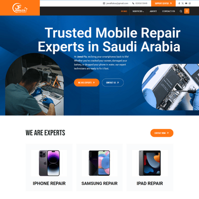 Mobile Repair Experts portfolio screenshot