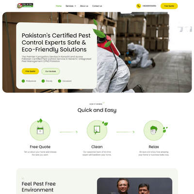 Eco Pest Control portfolio screenshot