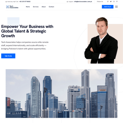Tech Associates portfolio screenshot