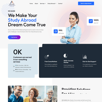 WE Guide portfolio screenshot